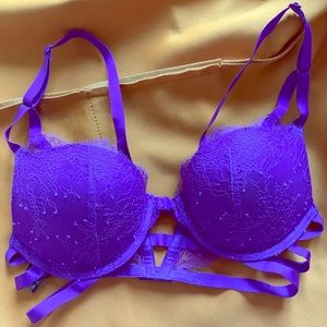 NEW Victoria Secret Purple Lace Bra